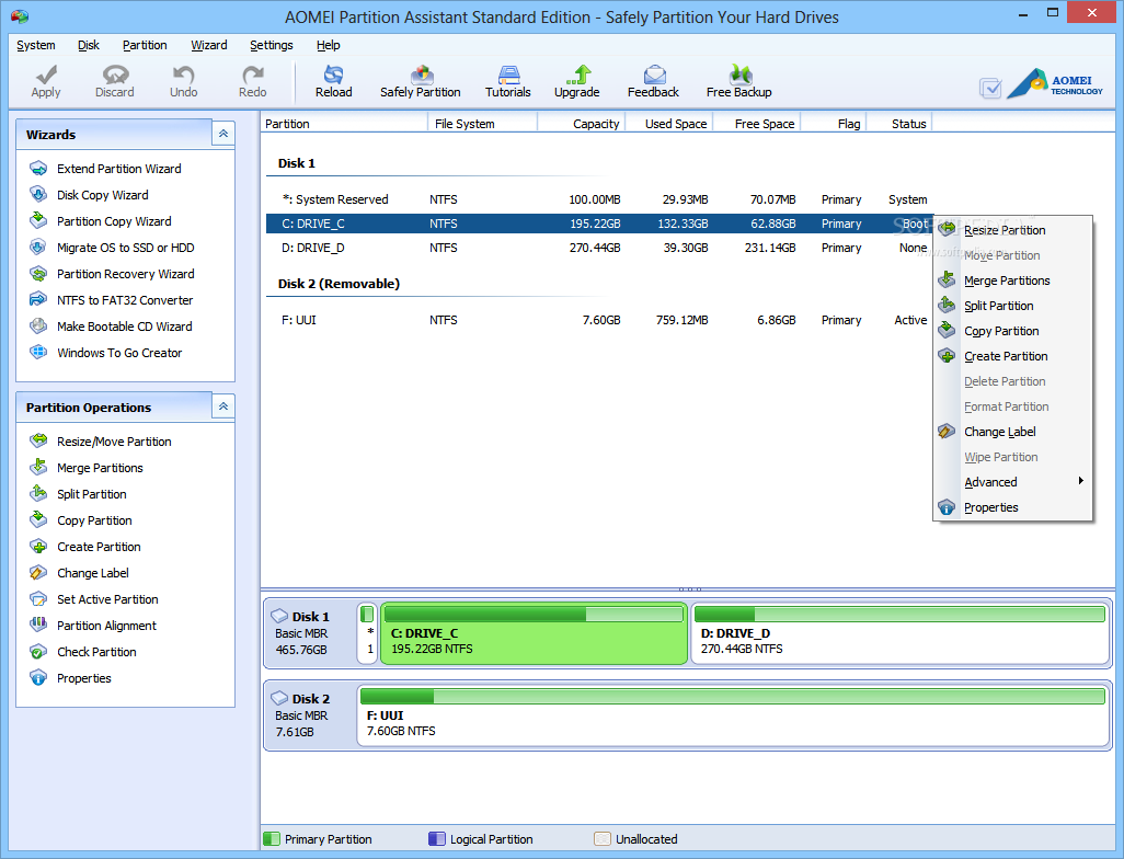 download aomei partition assistant professional