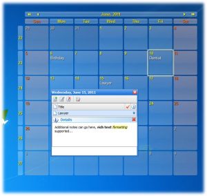 make photo desktop calendar