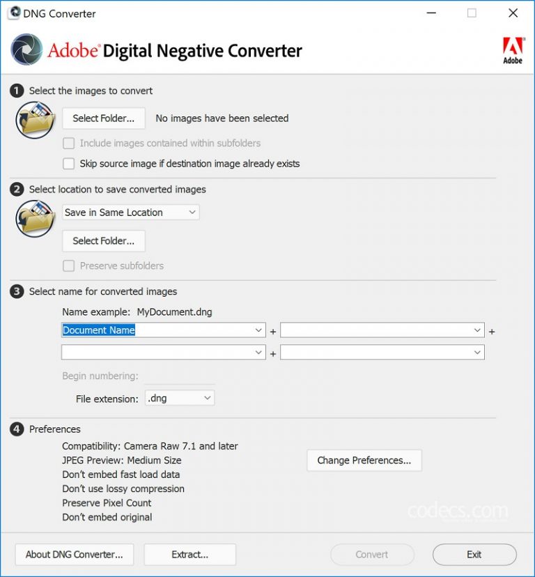 Adobe DNG Converter 16.0.1 instal the new version for ipod