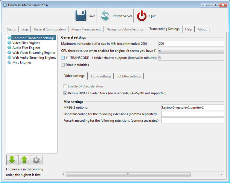 Universal Media Server 13.8.0 download the new